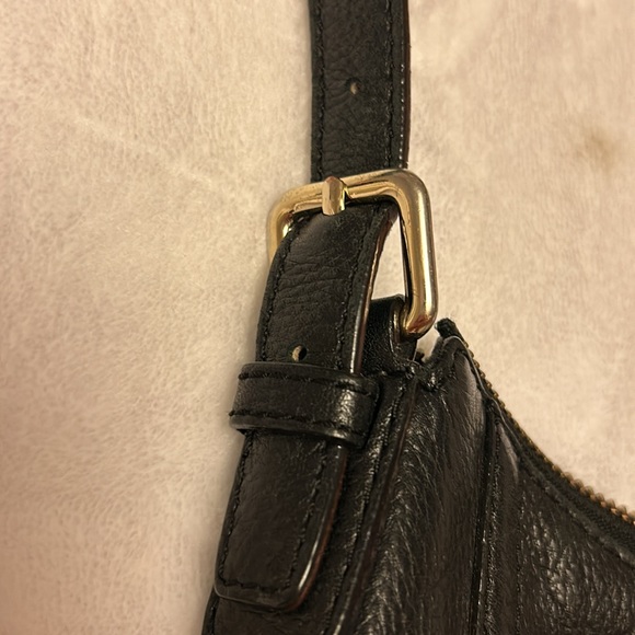 VINTAGE KATE SPADE black pebbled leather tassel crossbody bag - Picture 10 of 11